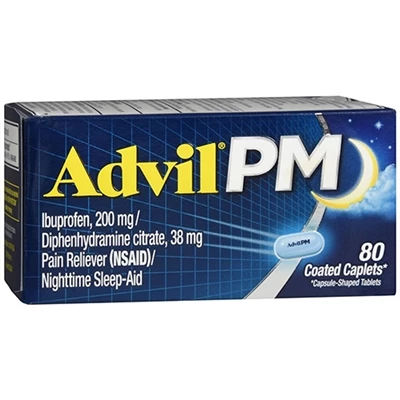 Advil PM Pain Reliever Nighttime SleepAid 80 Coated Caplets Advil® Advil PM Pain Reliever Nighttime SleepAid 80 Coated Caplets -Big Agnes sales M016440 2T