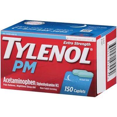 Tylenol PM Extra Strength Pain Reliever Nighttime Sleep Aid 150 Caplets Tylenol® Tylenol PM Extra Strength Pain Reliever Nighttime Sleep Aid 150 Caplets -Big Agnes sales M048257 2T