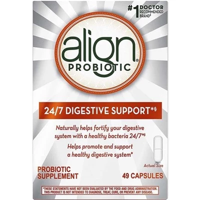 Align Probiotic 24/7 Digestive Support Probiotic Supplement 49 Capsules Align Probiotic 24/7 Digestive Support Probiotic Supplement 49 Capsules -Big Agnes sales M24463 2T