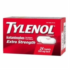 Tylenol® Tylenol Extra Strength Pain Reliever Fever Reducer 24 Caplets
