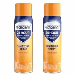 Microban® Microban 24 Hour Sanitizing Spray Citrus Scent 2 Packs