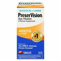 Bausch & Lomb Bausch + Lomb PreserVision Areds Lutein 120 Softgels