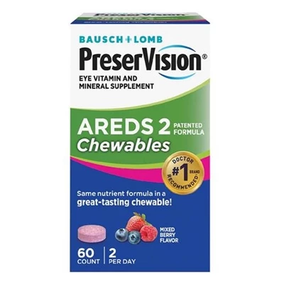 Bausch + Lomb PreserVision Areds 2 Chewables Mixed Berry Flavor 60 Chewable Tablets Bausch & Lomb Bausch + Lomb PreserVision Areds 2 Chewables Mixed Berry Flavor 60 Chewable Tablets -Big Agnes sales M69763 2T