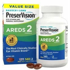 Bausch & Lomb Bausch + Lomb PreserVision Areds 2 140 Mini Soft Gels