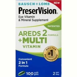 Bausch & Lomb Bausch + Lomb PreserVision Areds 2 Formula + Multi Vitamin 100 Softgels