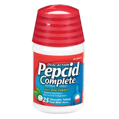 Pepcid Complete Dual Action Acid Reducer Cool Mint Flavor 25 Chewable Tablets Pepcid Complete Dual Action Acid Reducer Cool Mint Flavor 25 Chewable Tablets -Big Agnes sales M88825 2T